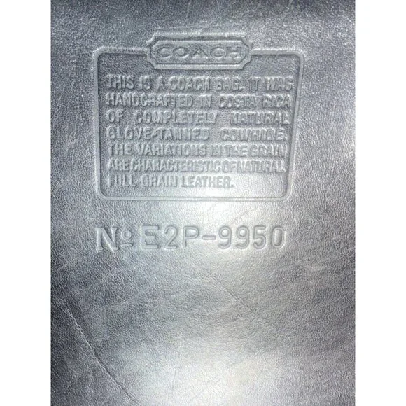 VTG Coach Janice Legacy Bag 9950 Black Leather Brass Convertible Y2K Costa Rica - Picture 10 of 10